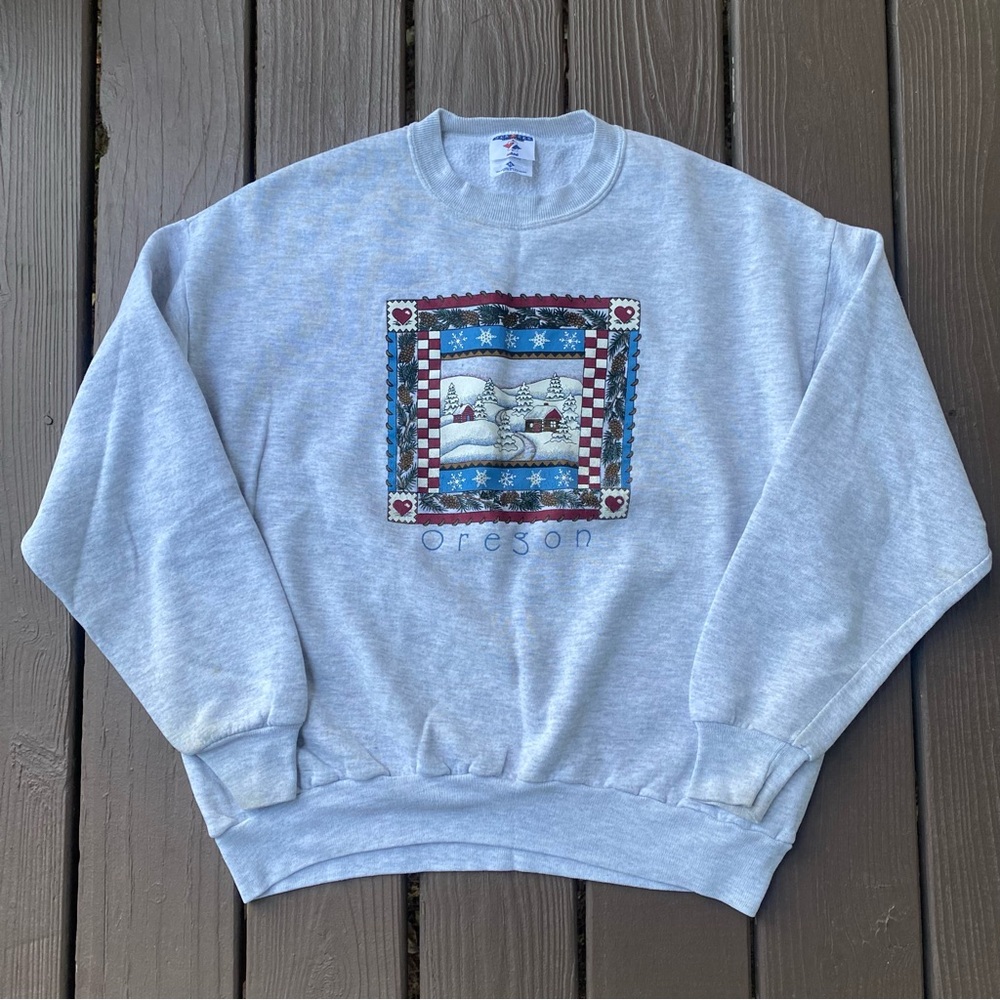 Vintage Jerzees Oregon Winter Sweatshirt Men’s XL made in USA